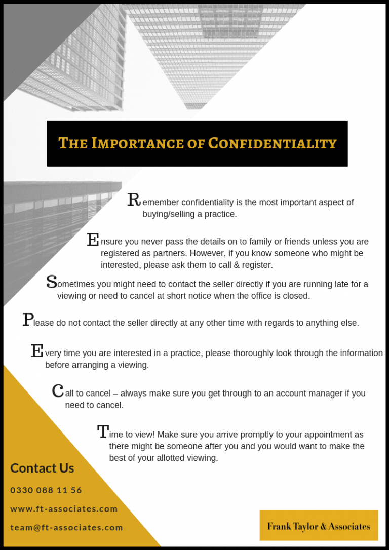 The Importance of Confidentiality Frank Taylor & Associates